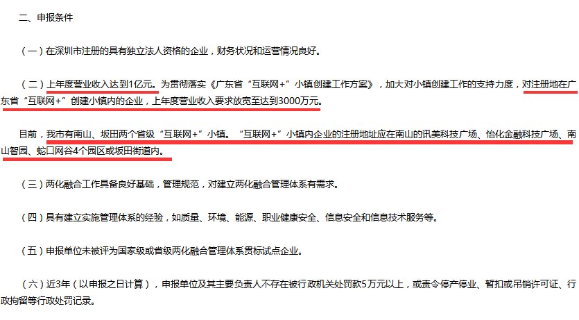 這5個地區(qū)的企業(yè)不滿1億要求也可以申請兩化融合貫標(biāo)試點！